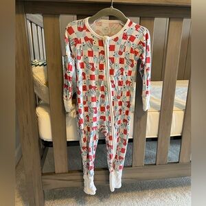 Ollie’s Day Red, White, and Blue Popsicle Print Kids Footie